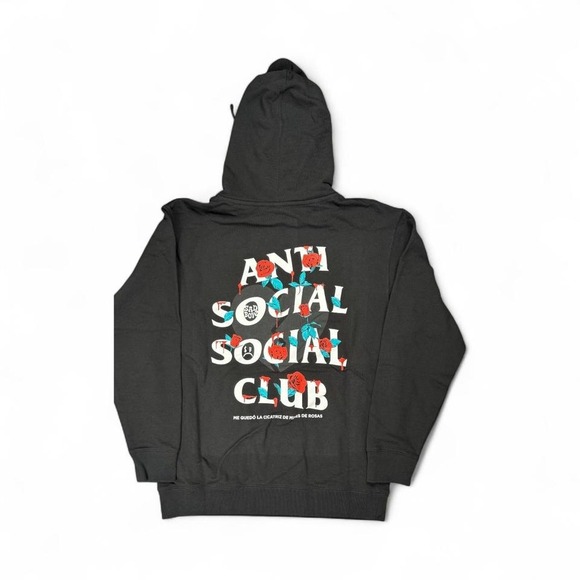 Anti Social Social Club‎ x Sadboyz Roses Hoodie Black Size L NWT - Picture 5 of 7